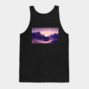 Beautiful scenery of landscapes from Sand dune with the sun Tank Top